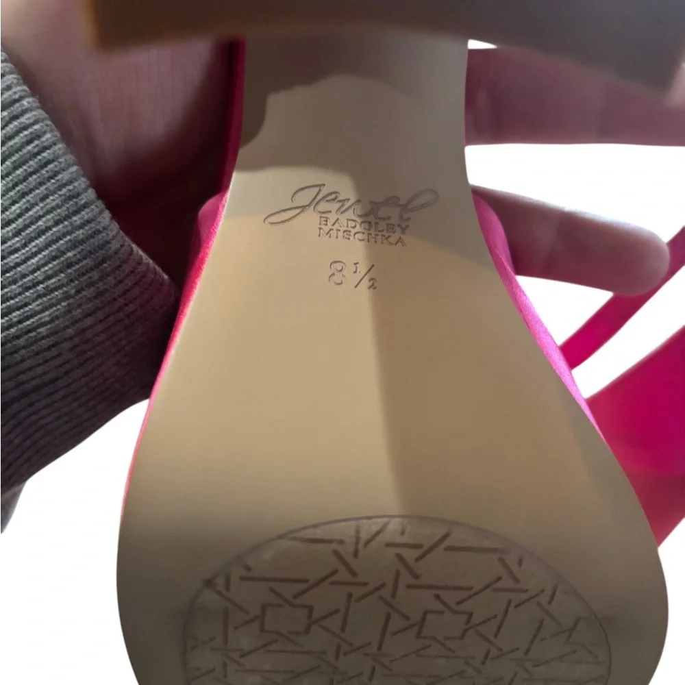 Jewel Badgley Mischka Giada Platform Pump 1319 Womens Shoes Size 8.5 Pink SHERPK